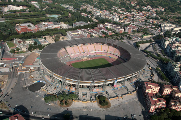 Stadio San Paolo, Stadion vom SSC Neapel, Luftbild