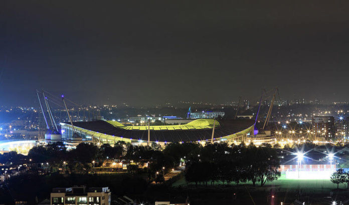 Etihad Stadium Manchester City Nacht